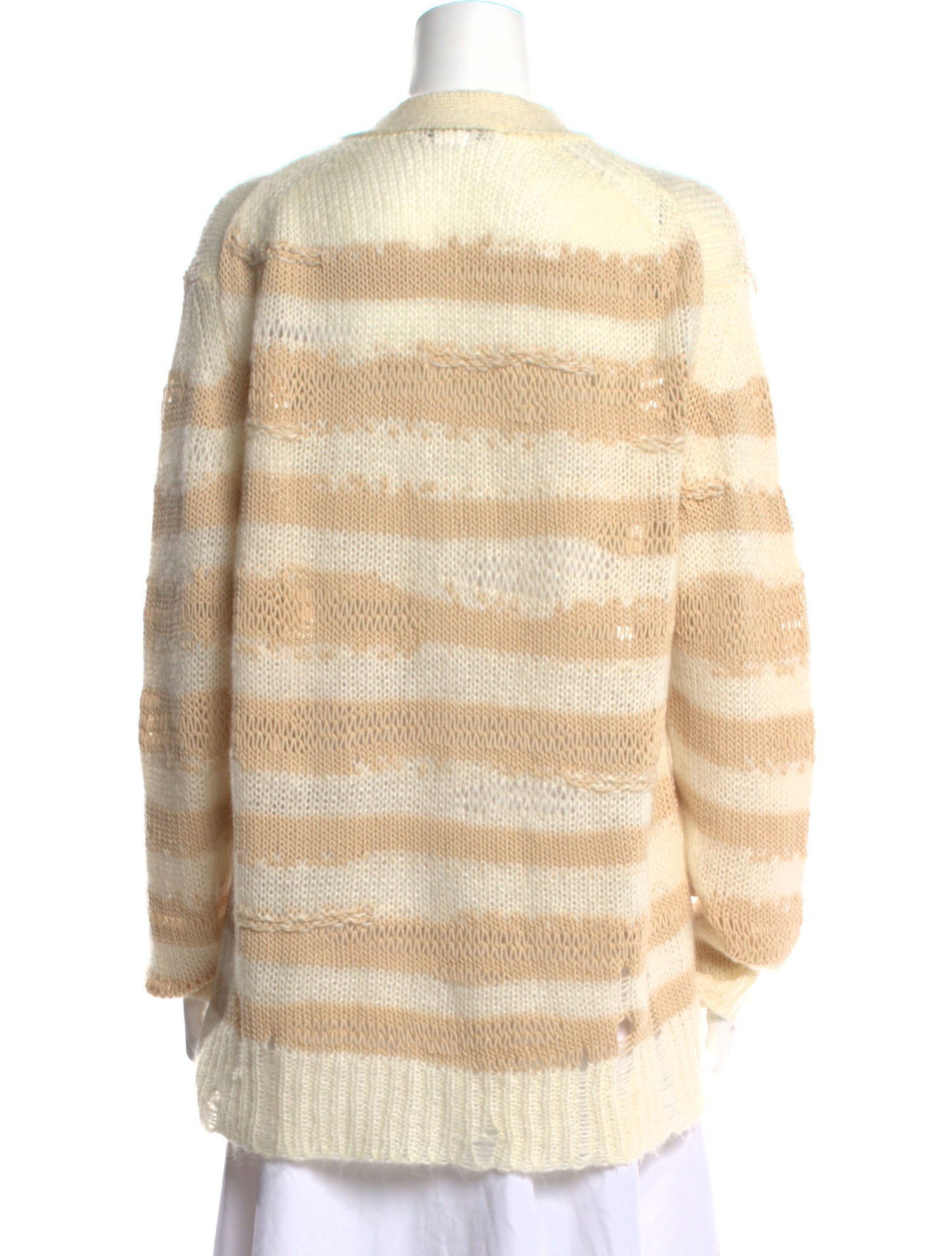 Acne Studios Striped V-Neck Sweater